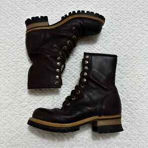 Vintage Georgia Boots Leather Brown Women’s Size 6